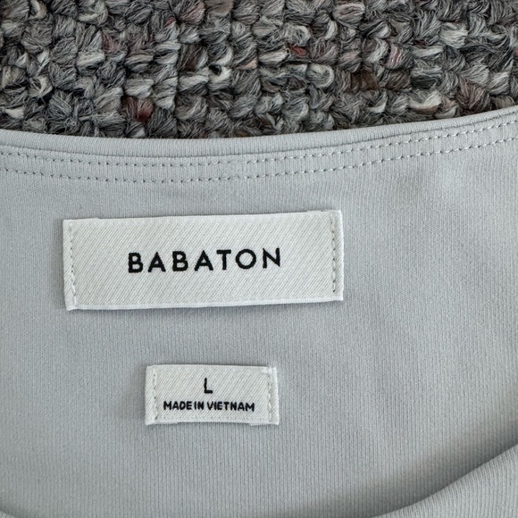 Aritzia Babaton Gray Ruched Contour Mini Dress Large NWT Acubi Sexy Minimalist - Picture 7 of 10